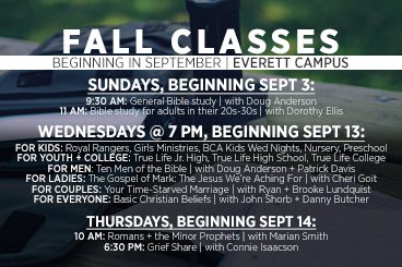 Fall Classes: There's Something for Everyone!