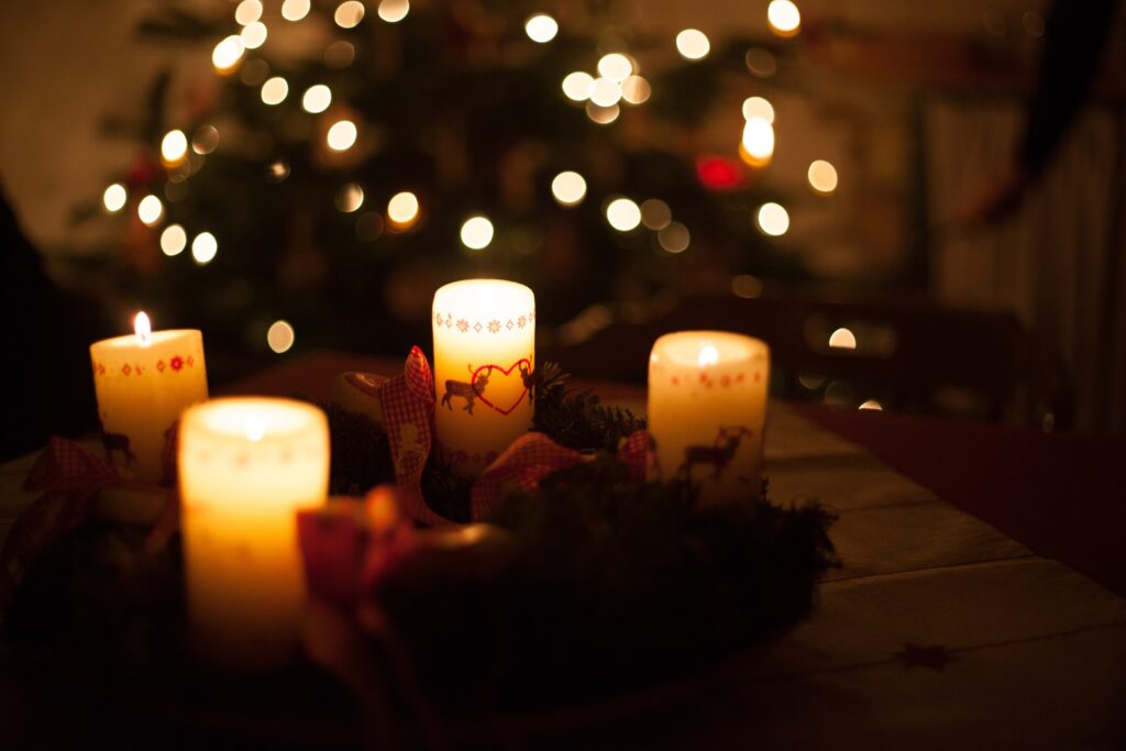 Christmas Eve Service candles